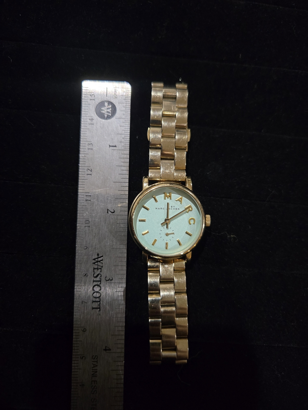 MARC by MARC Jacobs Gold Bracelet Watch with Sea Green Dial
